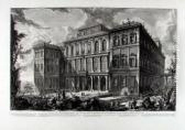 Veduta Dul Monte Quirinale Del 
Palazzo Dell' Eccellentissima Casa Barberini, Architettura Del Cav.r 
Bernino - view 1