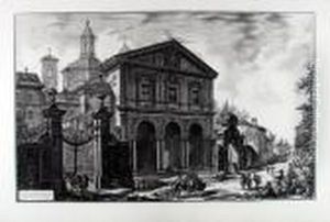 Sebastiano Fuori Delle Mura Di
Roma, Su La Via Appia" (die Basilika San Sebastiano Fuori Le Mura An Der
Via Appia). by Giovanni Battista Piranesi