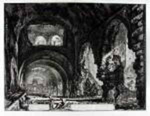 Veduta Interna Della Villa Di Mecenate by Giovanni Battista Piranesi