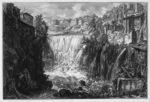 Veduta Della Cascata Di Tivoli by Giovanni Battista Piranesi