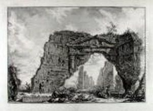 Avanzi D' Un Portico Coperto, O 
Criptoportico In Una Villa Di Domiziano Cinque Miglia Lontan Da Roma Su 
La Via Di Frascati by Giovanni Battista Piranesi