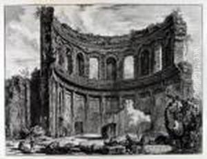 Avanzi Del Tempio Detto Di Appollo Nella Villa Adriana Vicino A Tivoli