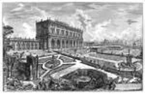 Card Alessandro Albani Fuori Di Porta Salaria" (villa Albani). by Giovanni Battista Piranesi