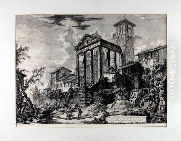Veduta Del Tempio Di Ercole Nella Citta Di Cora, Dieci Miglia Lontano Da Velletri - view 1