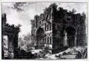 Tempio Detto Volgarm.te Di Giano by Giovanni Battista Piranesi