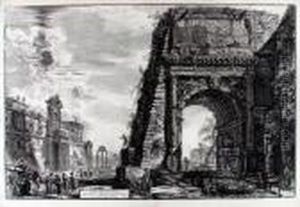 Veduta Dell' Arco Di Tito by Giovanni Battista Piranesi
