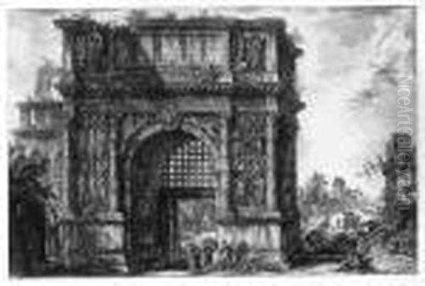Veduta Dell' Arco Di Benevento Nel Regno Di Napoli - view 1
