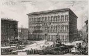 Veduta Del Palazzo Farnese by Giovanni Battista Piranesi