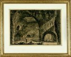 Alira Veduta Interna Della Villa Di Mecenate Intivoli by Giovanni Battista Piranesi