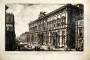 Veduta Delpalazzo Fabbricato Sul Quirinale by Giovanni Battista Piranesi