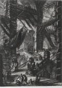 The Staircase With Trophies (robison 34) by Giovanni Battista Piranesi