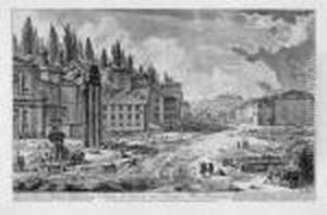 Veduta Del Sito, Ov'era L'antico Foro Romano by Giovanni Battista Piranesi