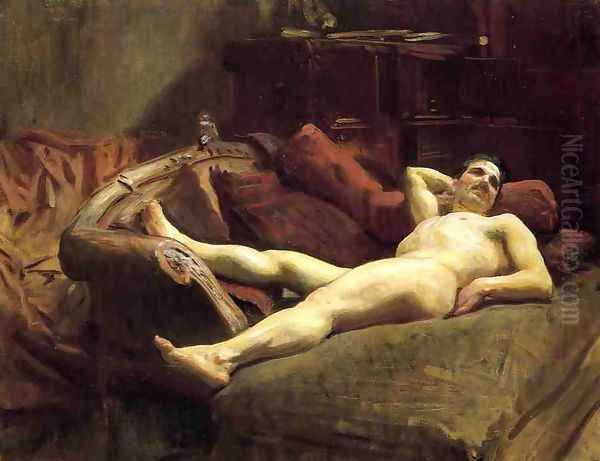 Male Model Resting - view 1