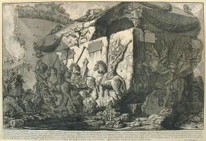 Grand'urna Di Porfido From Le Antichita Romane by Giovanni Battista Piranesi