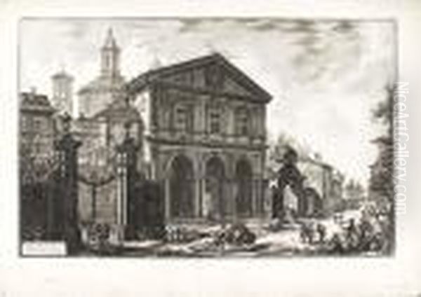 Veduta Della Basilica Di S. Sebastiano Fuori Le Mura Di Roma, Su La Via Appia - view 1
