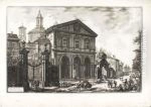 Veduta Della Basilica Di S. Sebastiano Fuori Le Mura Di Roma, Su La Via Appia by Giovanni Battista Piranesi