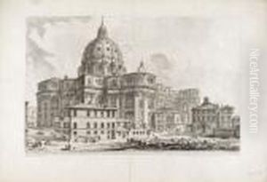 Veduta Dell""esterno Della Gran Basilica Di S. Pietro In Vaticano.