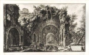 Veduta Della Fonte E Delle Spelonche D""egeria Fuor Della Porta Capena Or Di S. Seb.
