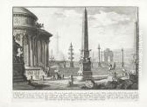 Opere Varie Di Architettura, 
Prospettive, Grotteschi, Antichita Sul Gusto Degli Antichi Romani. by Giovanni Battista Piranesi