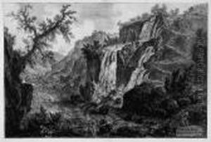 Veduta Delle Cascate by Giovanni Battista Piranesi