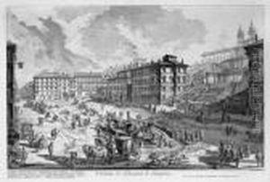 Veduta Di Piazza Di by Giovanni Battista Piranesi
