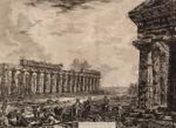 Francesco Piranesi: "vue Des 18 Colonnes..." - view 1