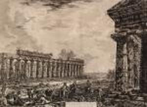 Francesco Piranesi: "vue Des 18 Colonnes..." by Giovanni Battista Piranesi