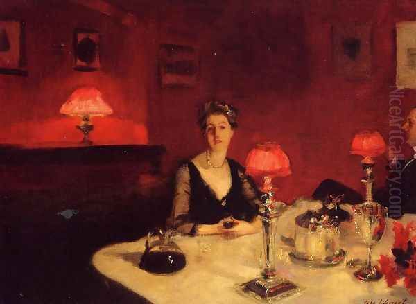 A Dinner Table At Night - view 1