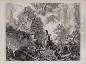 Frontispiece Of The Vedute Di Roma (hind 2) by Giovanni Battista Piranesi