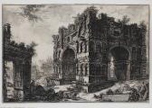 The Arch Of Janus, With The Arch Of The Money-changers (hind 96) by Giovanni Battista Piranesi