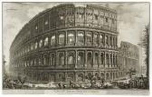 Veduta Dell'anfiteatro Flavio, Detto Il Colosseo by Giovanni Battista Piranesi