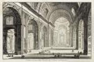 Veduta Interna Della Basilica Di S. Pietro In Vaticano by Giovanni Battista Piranesi