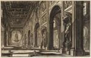 Veduta Interna Della Basilica Di S. Giovanni Laterano by Giovanni Battista Piranesi