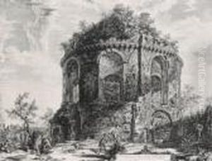 Veduta Del Tempio Detto Della Tosse by Giovanni Battista Piranesi