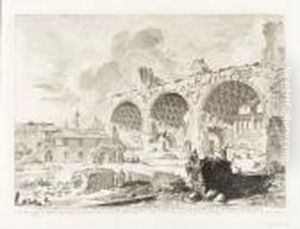 Veduta Degli Avanzi Del Tablino
Nella Casa Aurea Di Nerone, Detti Volgarmente Il Tempio Della Pace. by Giovanni Battista Piranesi