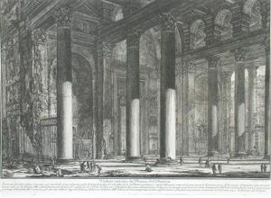 Veduta Interna Del Pronao Del Panteon by Giovanni Battista Piranesi