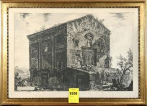 Veduta Del Tempio Delle Cemene by Giovanni Battista Piranesi