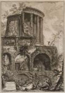 Altra Veduta Del Tempio Della Sibilla In Tivoli by Giovanni Battista Piranesi