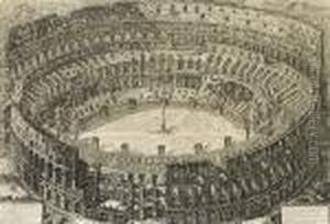 Veduta Dell'anfiteatro Flavio Detto Il Colosseo by Giovanni Battista Piranesi