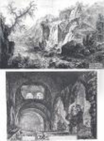 Veduta Interna Della Villa Di 
Mecenate From Vedute Di Roma; Vedute Delle Cascatella A Tivoli From 
Vedute Di Roma (h.73; H.92), 1764; 1769 - view 1