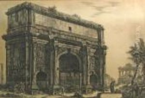 Veduta Dell'arco Settimio Severo, From Vedute Di Roma (we.232; H.99; F.754), 1772 by Giovanni Battista Piranesi