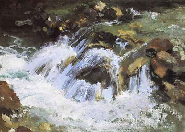 A Mountain Stream, Tyrol - view 1