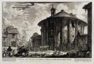 Veduta Del Tempio Di Cibele A Piazza Della Bocca Dellaverita