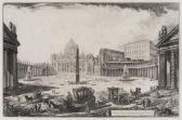 Veduta Della Gran Piazza E Basilica Di S. Pietro - view 1