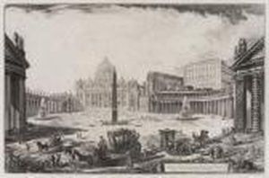 Veduta Della Gran Piazza E Basilica Di S. Pietro