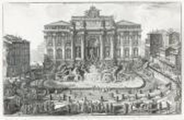 "veduta In Prospettiva Della Gran Fontana Dell'acqua...". - view 1