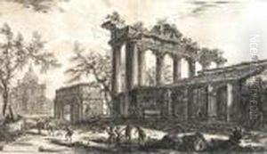 Altra Veduta Degli Avanzi Del
Pronao Del Tempio Della Concordia From Vedute Di Roma (we243; H.110;
F.830) by Giovanni Battista Piranesi