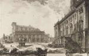 Veduta Della Piazza Del Campidoglio. by Giovanni Battista Piranesi
