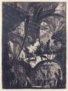 Le Chaudron Fumant. Planche Vi De La Suite Des Carceri. by Giovanni Battista Piranesi