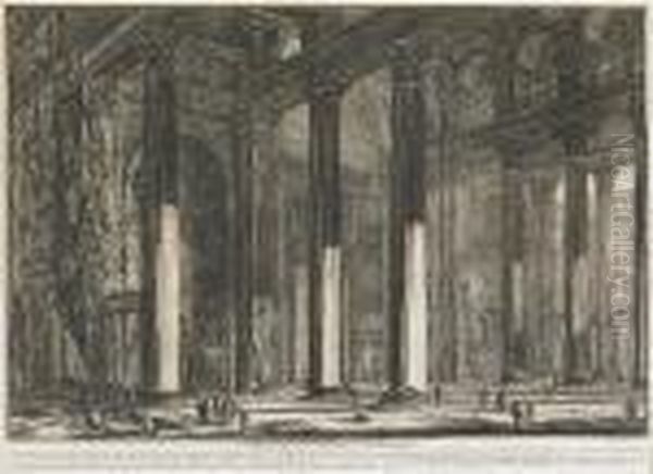 Veduta Interna Del Pronao Del
Panteon, From Veduta Di Roma (we. 215; H. 82; F. 762), 1769 - view 1